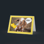 Carte **40th BIRTHDAY** WISHES FROM A SILLY LITTLE GOAT<br><div class="desc">THIS LITTLE KID EST *NOT KIDDING AROUND* WHEN HE OR SHE IS WISHING HIS OR HER ***a very SPECIAL 40th BIRTHDAY*** AND HE IS A BIT CONFUSED TOO! THANK YOU FOR STOPPING BY ONE OF MY EIGHT STORES!!!!!!</div>