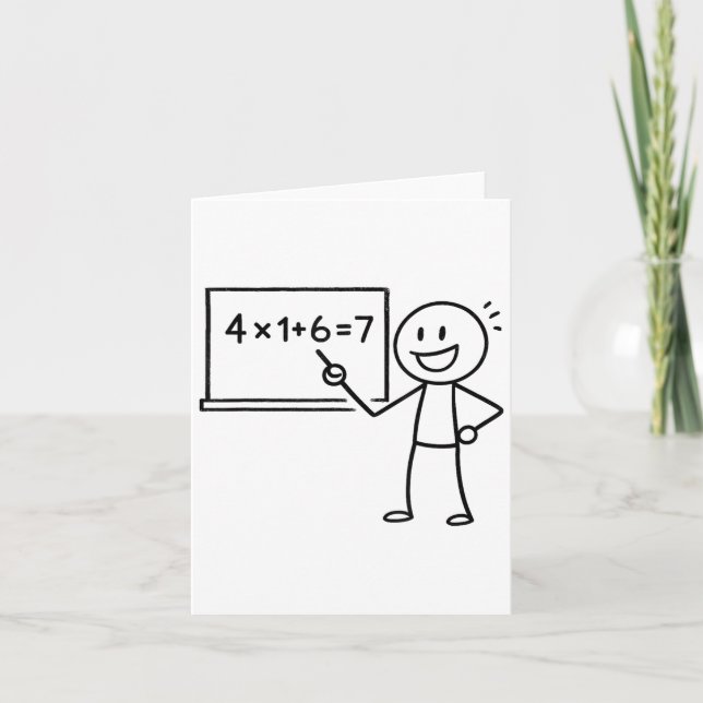 Carte 41 67 Mème Quarante Un Six Sept Enseignant Des Mat (Devant)