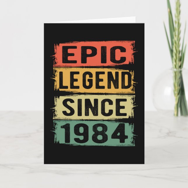 Carte 41 ans Anniversaire 1984 Epic Legend 41e anniversa (Devant)