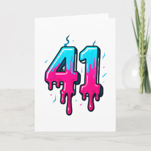Carte 41 Glace Dégoulinante Mème Quarante Et Un Quatre G