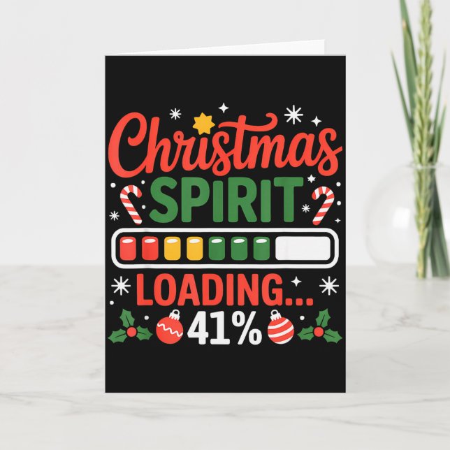 Carte 41 Meme Christmas Spirit Loading 41% Four One For  (Devant)