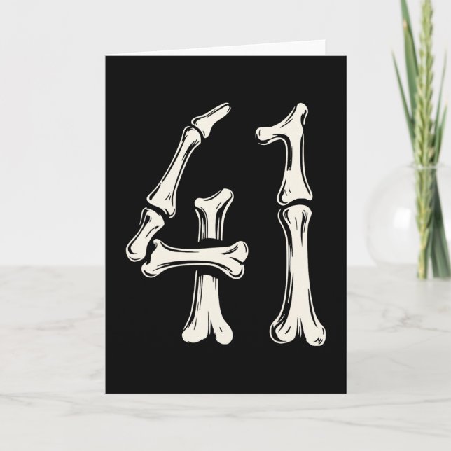 Carte 41 Meme Halloween Squelette 4 1 Meme Drôle Quarant (Devant)