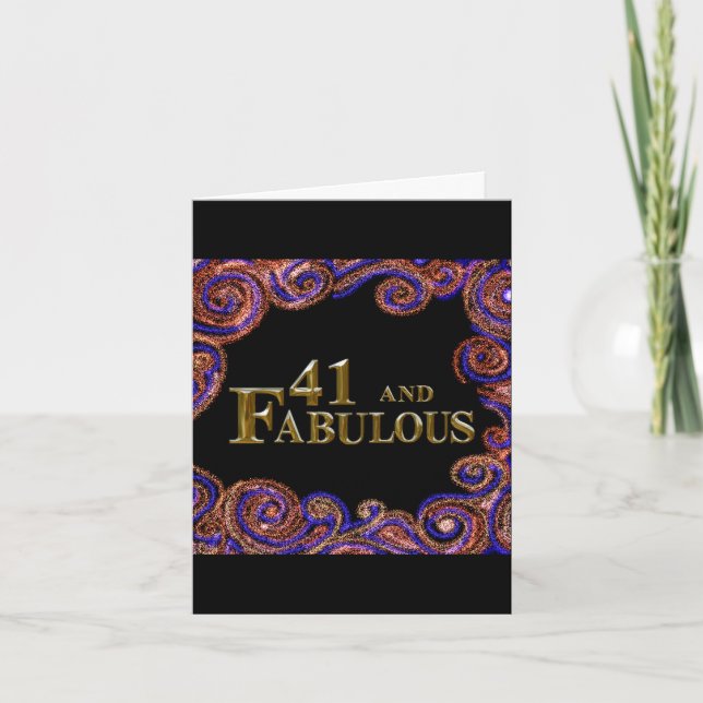 Carte 41e anniversaire  (Devant)