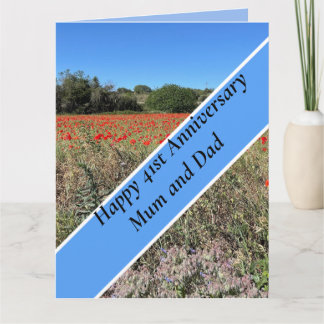 Carte 41e anniversaire de mariage  