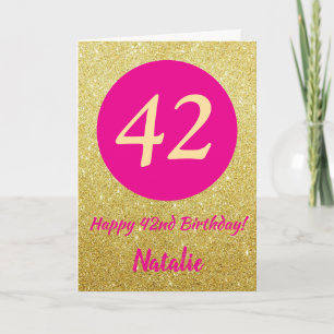 Carte 42 e Joyeux anniversaire