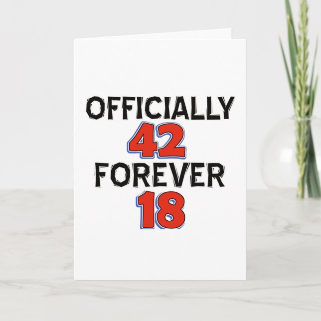 Carte 42e anniversaire (Devant)