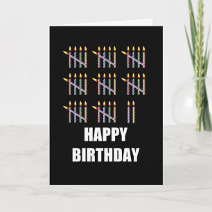 Carte 42e anniversaire avec bougies