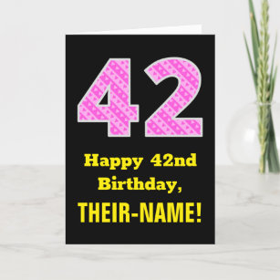 Cartes De 42 Ans D Anniversaire Zazzle Fr