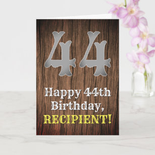 Cartes 44 Ans D Anniversaire Zazzle Fr