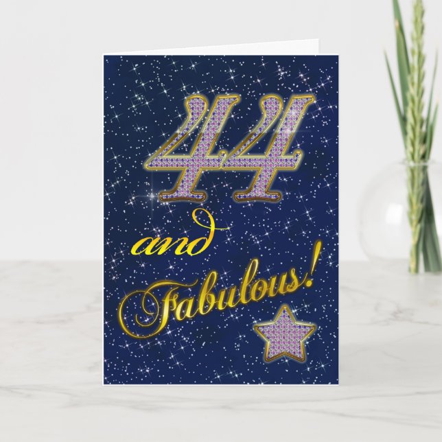 Carte 44e anniversaire pour quelqu'un Fabulous (Devant)