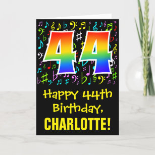 Cartes 44 Ans D Anniversaire Zazzle Fr