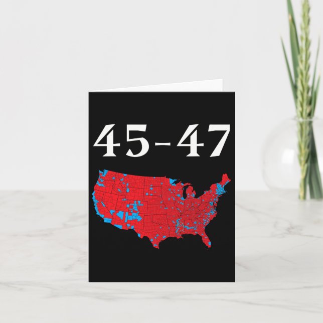 Carte 45 47 Trump Election Map 2024 (Devant)