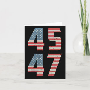 Carte 45 47 Trump Vintage Retro Usa Drapeau 2025 Préside