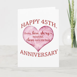 Carte 45e anniversaire