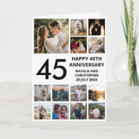 45e anniversaire 13 photo Collage noir et blanc