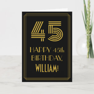 45 Ans Cartes D Anniversaire Zazzle