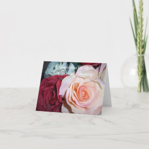 Carte 45e anniversaire de Mariage personnalisé rose