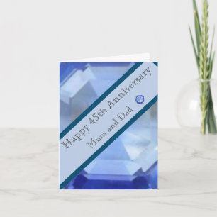 Carte 45e anniversaire du Mariage