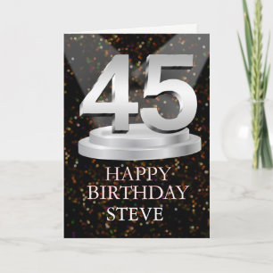 Carte 45e anniversaire Points saillants Ajouter une cart