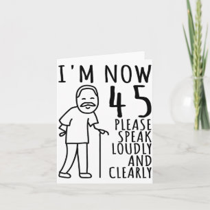 Carte 45e anniversaire pour lui_hommes _ j'ai maintenant