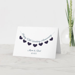 Carte 45e saphir mariage anniversaire maman & papa