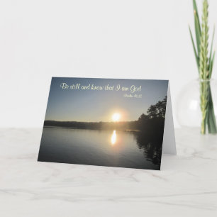 Carte 46:10 de psaume - soyez toujours et sachez que je