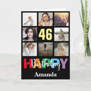 Cartes 46 Ans D Anniversaire Zazzle Fr