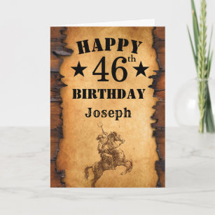 Cartes 46 Ans D Anniversaire Zazzle Fr