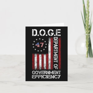 Carte 47 D.o.g.e Doge Département de l'efficacité gouver