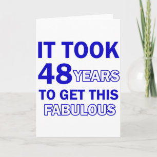 Carte 48 Conception anniversaire