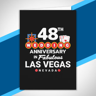 Carte 48e Anniversaire de Mariage Voyage de Couple à Las
