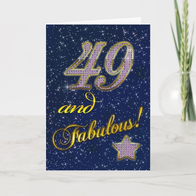 Carte 49e anniversaire pour quelqu'un Fabulous (Devant)