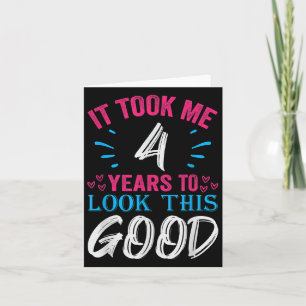 Carte 4 Ans Anniversaire Devis Graphiques Funny 4e B-da