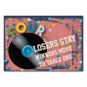 Carte #4 de Tableau de rock de Bunco