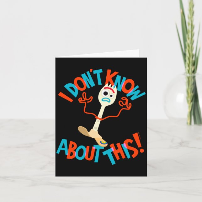 Carte 4 Forky Je ne sais pas trop  (Devant)