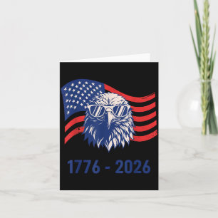 Carte 4 juillet 250 Ans 1776-2026 USA Patriotique