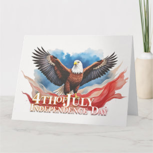 Carte 4 juillet Aigle – Conception d'art patriotique