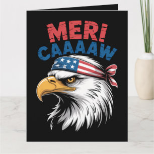 Carte 4 juillet Aigle Liberté Patriotique