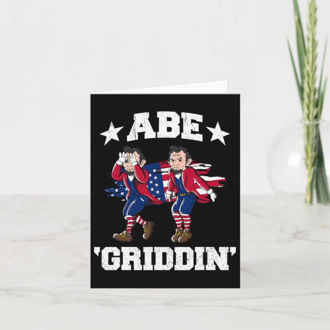Carte 4 juillet Benjamin Franklin Griddy Ben Griddin (Devant)