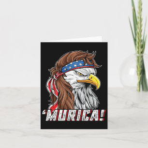 Carte 4 juillet Byld Eagle Mullet Murica Usa Mería