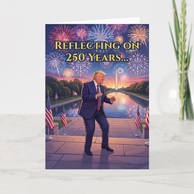 Carte 4 juillet | Carte drôle de Trump (Devant)