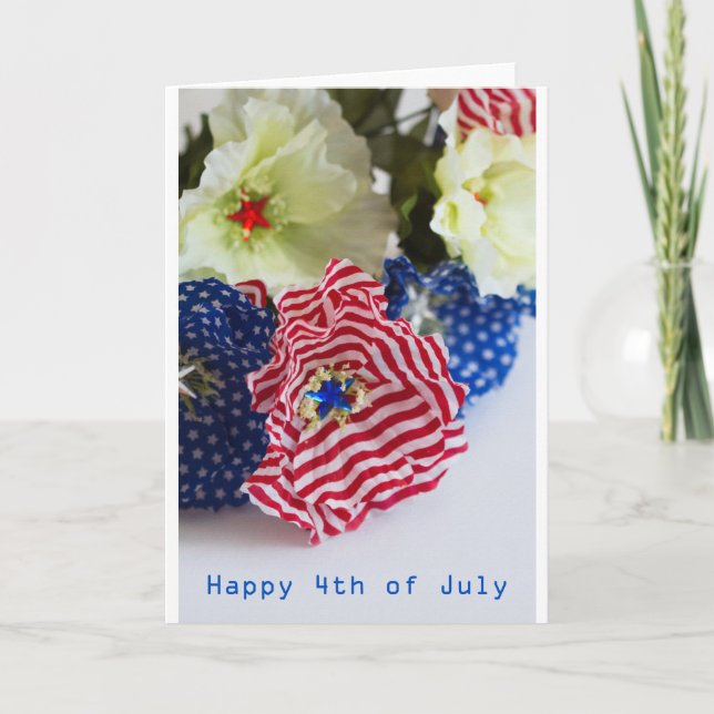 Carte 4 juillet célébration heureuse (Devant)
