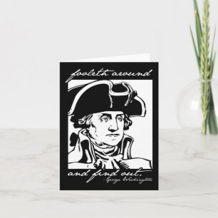 Carte 4 juillet drôle 4 juillet George Washington Foole