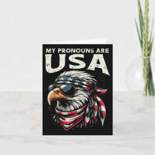 Carte 4 juillet Eagle Mes Pronounes Sont Des Hommes Amus