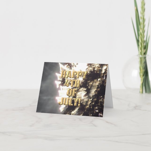 Carte 4 juillet Fireworks 2 (Devant)
