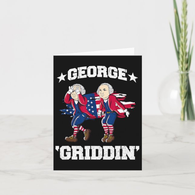 Carte 4 juillet George Washington Griddy George Griddi (Devant)