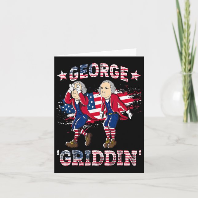 Carte 4 juillet George Washington Griddy George Griddi (Devant)