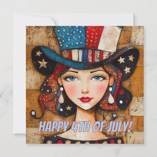 Carte 4 juillet heureuse (Devant)