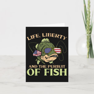 Carte 4 Juillet Liberty Pursuit Fish Funky Fishing P