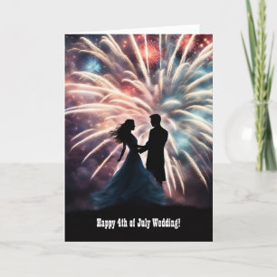 Carte 4 juillet Mariage Félicitations